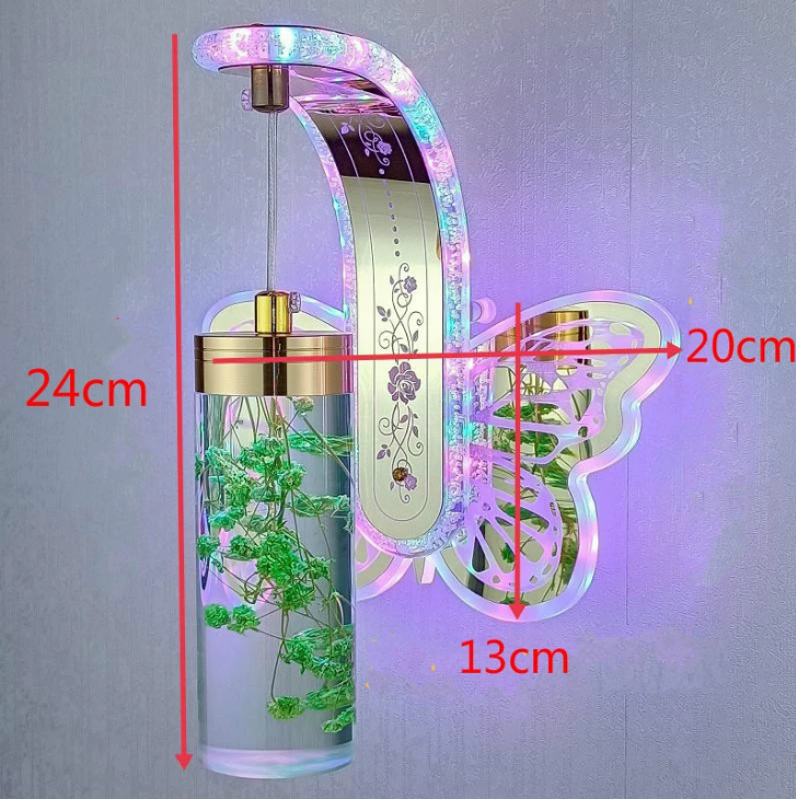 Nieuwe Nachtkastje Led Wandlamp Slaapkamer Hotel Eenvoudige Badkamer Lichten Moderne Creatieve True Flower Amber led Wandlamp