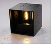 Industriële stijl 12W AC85-265V waterdichte IP65 verstelbare aluminium buiten LED kubus wandlamp