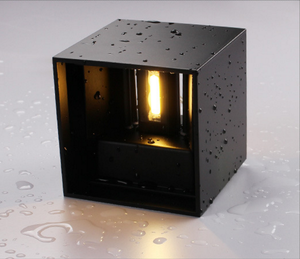 Industriële stijl 12W AC85-265V waterdichte IP65 verstelbare aluminium buiten LED kubus wandlamp