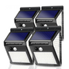 Smart Solar LED Outdoor Waterdicht Op en neer Lichtgevende verlichting Tuindecoratie Zonne-verlichting Trappen Hek Zonlichtlamp