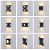 12W lettervormige wandlamp omhoog en omlaag licht buiten led wandkandelaar moderne buiten wandkandelaar zwarte buiten wandkandelaar zwarte buiten wandkandelaar