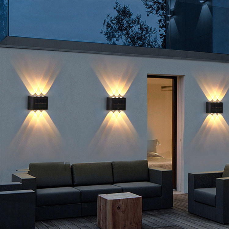op en neer zonne-wandlamp buitendecoratie tuin binnenplaats thuis wandlamp waterdicht lichtgevend buiten