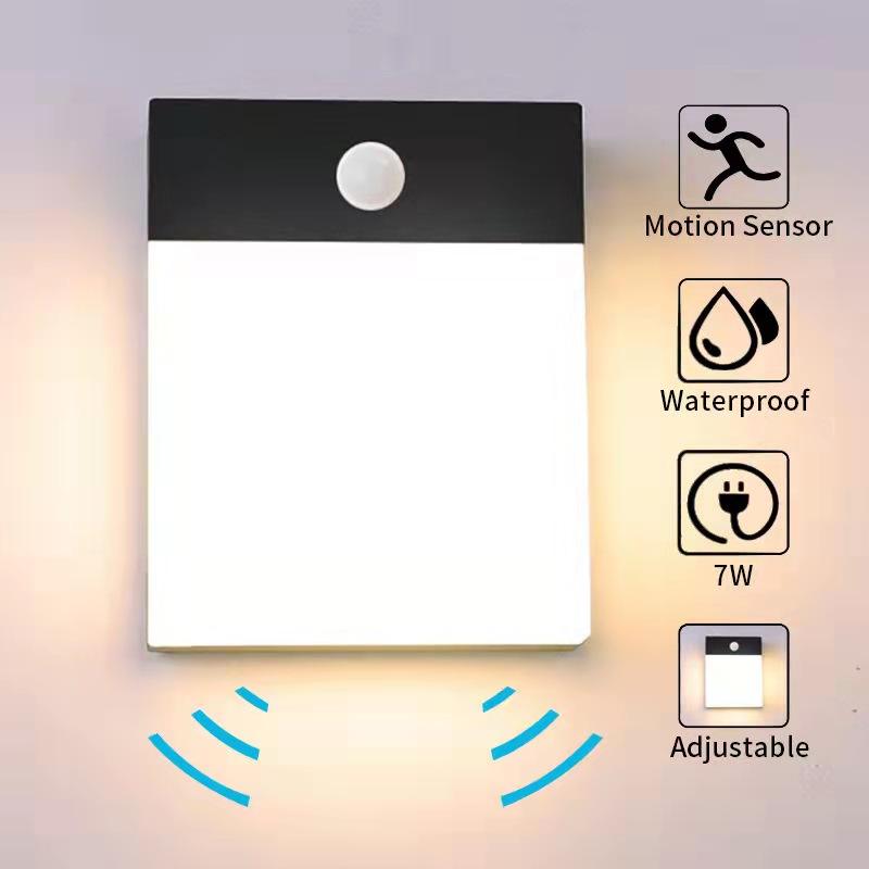 Nieuw Model gedurende IP65 Buiten Tuin Decoratief aluminium Acryl LED Wandlamp Fabriek Directe Verko Woonkamer Slaapkamer