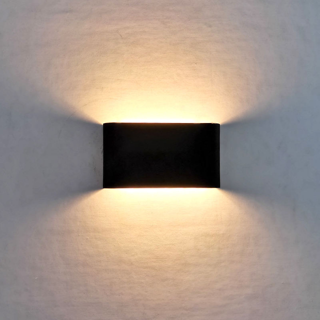 6W 12W 14W Rechthoek Led Wandverlichting Zwart-wit Shell Led Blaker Licht Indoor Led Light Strips Indoor