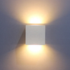 Industriële Stijl 12W AC85-265V Waterdichte IP65 Verstelbare Beam Aluminium Outdoor LED Cube Waterdichte Wandlamp Blaker
