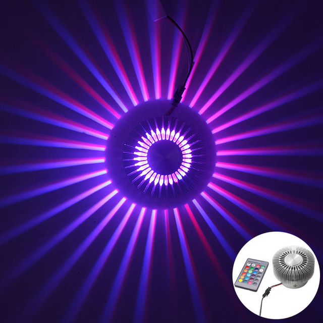 Binnenverlichting RGB Zonnebloem Wandlamp Decoratieve Wandmontage voor Thuis Interieur Luminary Trappen Licht RGB Led Wandlamp
