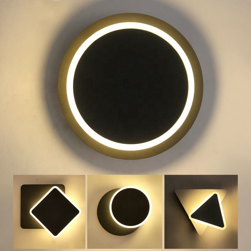 Vierkante LED Wandlamp voor Slaapkamer woonkamer wit zwart blaker wandlampen 360 graden Draaibare Metalen 18W/24W armaturen