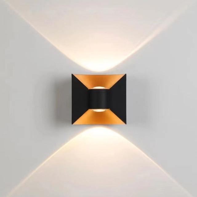 6W Boog Wandlamp Waterdichte LED Wandlamp Fabriek Prijs Zwart-wit Behuizing Tuin Huishoudelijke Decoratieve Verlichting