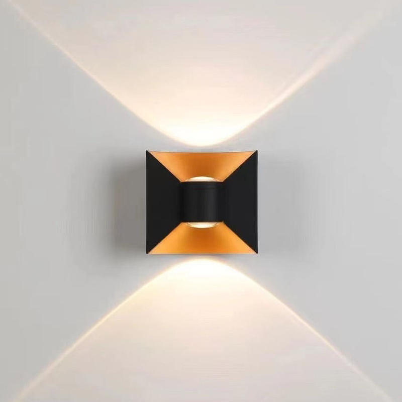 6W Boog Wandlamp Waterdichte LED Wandlamp Fabriek Prijs Zwart-wit Behuizing Tuin Huishoudelijke Decoratieve Verlichting