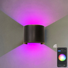 RGBW APP Controle Halfronde IP65 waterdichte wandlamp kleurrijke decoratieve slimme wandlamp