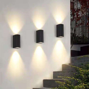 12W kolom dubbele kop waterdichte wandlamp Unieke nachtlamp IP65 waterdichte wandlamp voor tuindecoratie