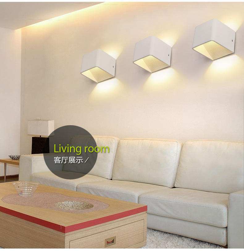 2023 3W 5W Led Wandlamp Lampada Slaapkamer Naast Wandlamp Thuis Indoor Decoratie Verlichting Gang Aluminium wandkandelaar AC90-260V