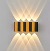 4W 6W 8W 10W Led Wandlamp Rechthoek Goud Zwart Licht Up En Down Lichtgevende Body lamp Verlichting Stijl Moderne Wandlamp