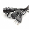 1.8 m E14 Dimmer Lampvoet Houder Netsnoer Kabel Elektrische Dimmer Snoer Voor Himalaya Zout Lamp EU plug 303 2 stks