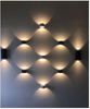 5W warm wit / koud licht Cirkel wandlamp voor binnendecoratie fleurt lichten op Zwart / witte LED-wandlamp omhoog en omlaag licht