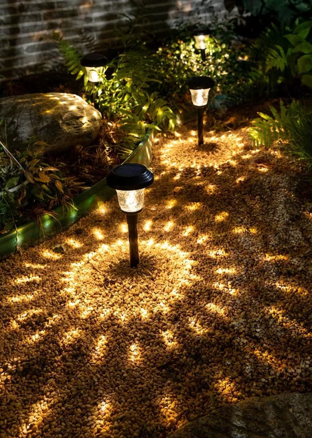 600MA/1000MA batterij Solar gazon lamp Solar decoratieve lamp Solar tuin licht solar glas licht tuin landschap decoratie geplaatst pad lamp monokristallijn polysilicium