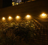 LED-verlichting Buitenlichtregeling Sensor Tuindecoratie Zonne-omheining Wandlamp Halve cirkel Energie Waterdicht Straatlantaarns