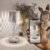 Fancy Night Lights Led Night Light Italiaanse Designer Kristallen Tafellamp Moderne Mode USB Opladen Romantisch Cadeau Nachtlampje Bloem LED Tafellamp Armatuur