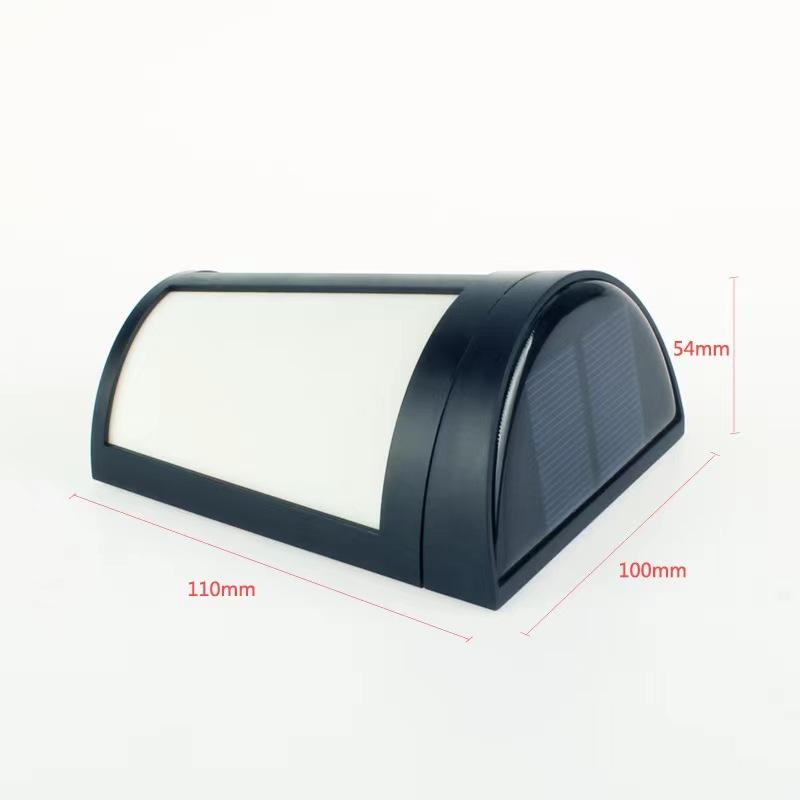 Zwart Transparant Down Solar Wandlamp Buiten Waterdichte Huishoudelijke Tuin Terras Balkon Sfeer Decor Licht