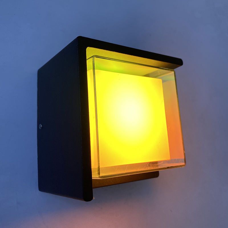 5W moderne LED koud licht RGB met controller omhoog en omlaag verlichting kubus schans lamp armatuur montage binnen buitenverlichting