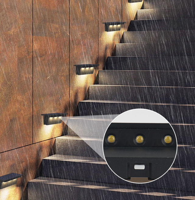 Solar Light Waterdichte Intelligente Lichtregeling Outdoor Zonlicht Lamp voor Tuin Straat Landschap Balkon Decor Solar Wandlamp