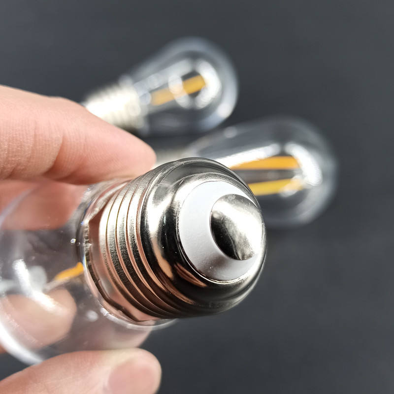E14 S14 filament lamp E27 decoratieve lamp string LED lamp 110V 3V solar Edison lamp vintage PC plastic A filament
