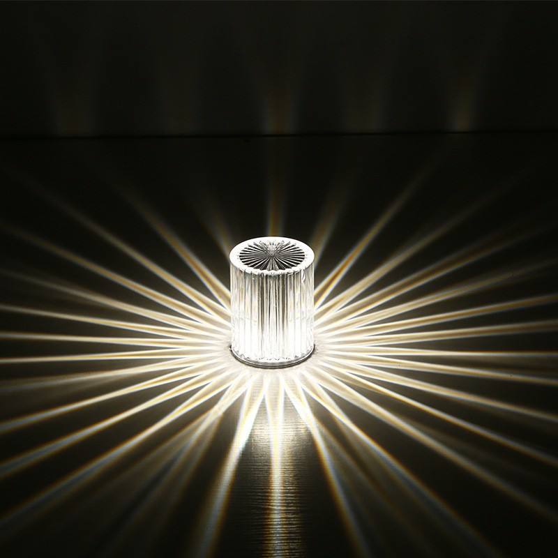 tafellamp Led Touch Control Crystal rose acryl tafellamp Nachtlampje Oplaadbare Romantisch Dinner light Amazon