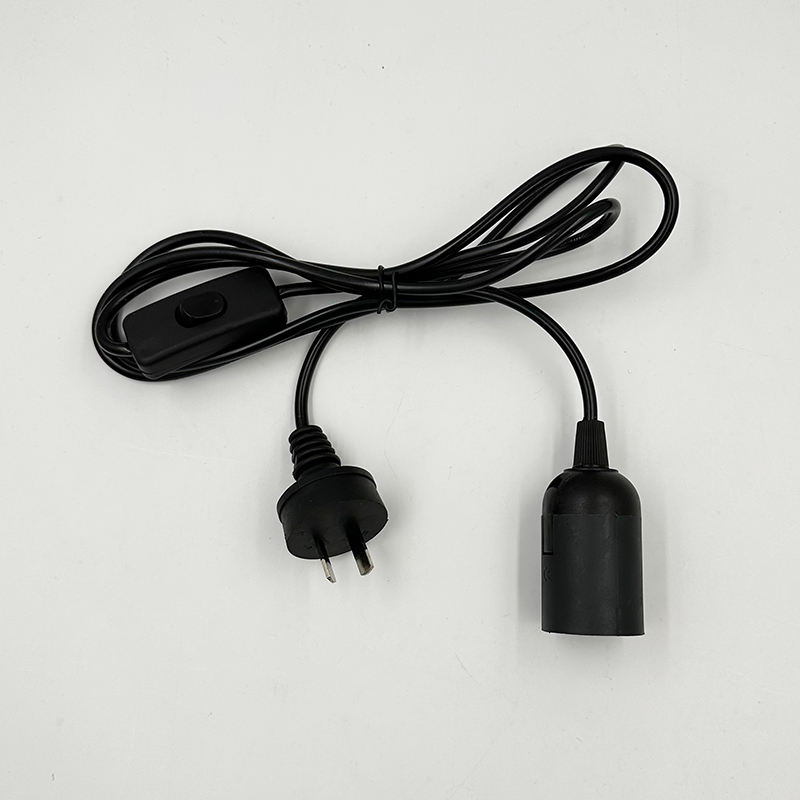 1.8M EU Dimmer Netsnoer Kabel E27 Lampvoeten ronde plug met schakelaar draad voor kroonluchter E14 Lamp houder Lamp 220V 110V