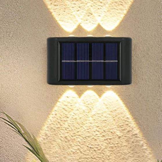 4LED 6LED op en neer zonne-wandlamp buitendecoratie tuin binnenplaats thuis wandlamp waterdicht lichtgevend buiten