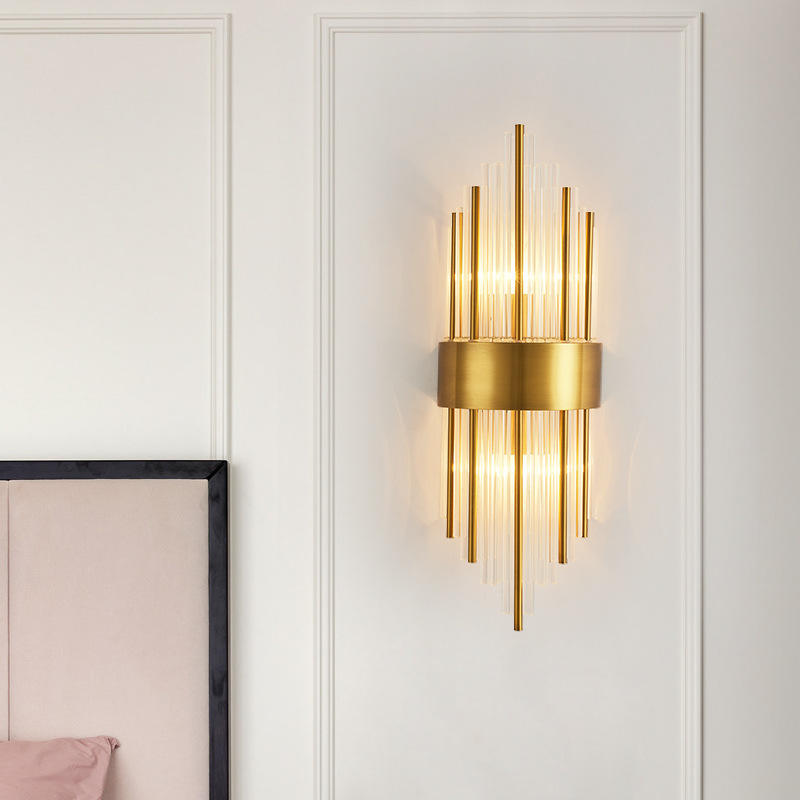 Moderne huishoudelijke binnenverlichting LED lineaire wandlamp is van toepassing op slaapkamer en woonkamer wandlamp luxe verlichting voor thuis