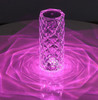 Romantische bureaulamp Hotel bureaulamp Hot bureaulamp Touch Rose RGB afstandsbediening Tafellamp Crystal Charge LED Strip Rose Lamp Romantisch 16 kleuren nachtlampje