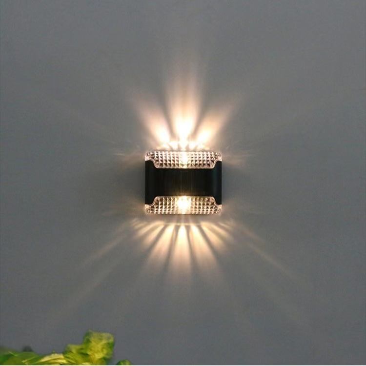 Transparante op en neer zonne-wandlamp Buiten Waterdicht Huishouden Tuin Terras Balkon Sfeer Decor Licht
