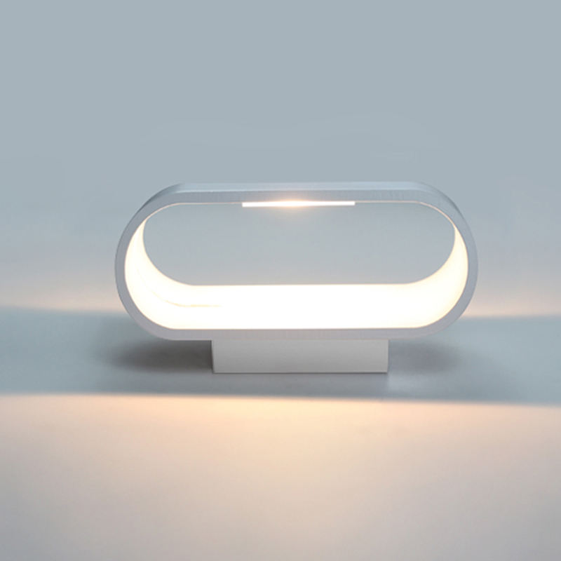 Nieuwe witte aluminium 5W RGB wandlamp Up and Down indoor wandlamp diy kleur met controller indoor wandlamp RGB wandlamp