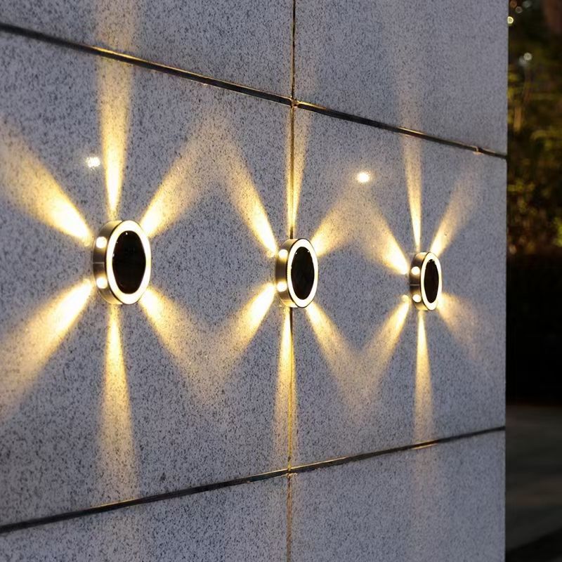 Moderne Bewegingssensor Beveiliging Energie Nood Waterdicht Tuin Solar Home Licht Led Zonne-energie Outdoor Wandlamp Wandlamp