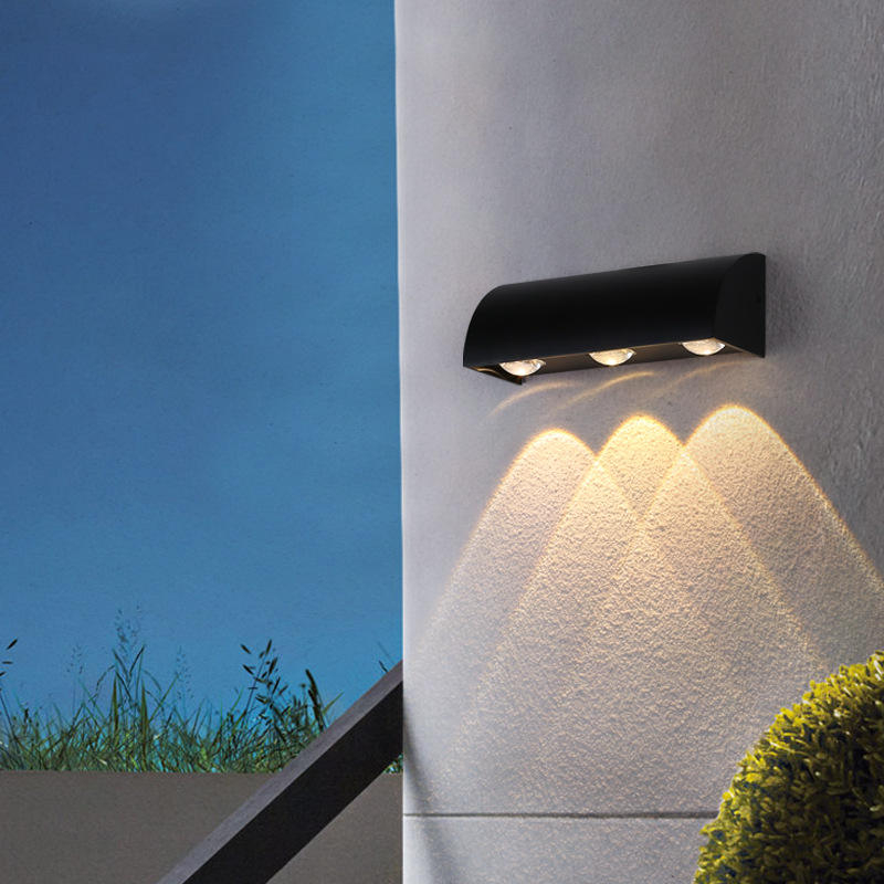 3W 6W Moderne eenvoudige outdoor waterdichte IP65 LED wandlamp binnenplaats lampen tuin wandlamp fabrieksprijs
