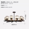 70W Hanglamp eetkamer kroonluchter foyer kroonluchter Zwart Led Nordic Design Aluminium Moderne Lichtgevende Lamp Verlichting Woonkamer Pakkamer