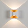 6W 12W Boog Wandlamp Waterdichte LED Wandlamp Tuin Huishoudelijke Decoratieve Verlichting Fabrieksprijs Zwart-witte behuizing