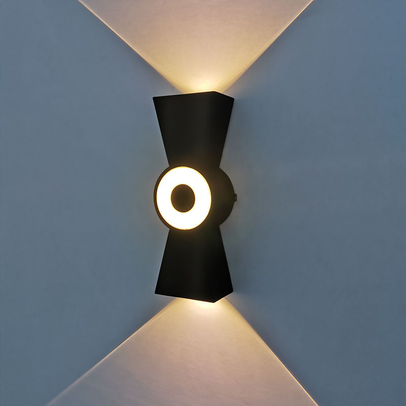 6W Led Waterdicht Outdoor up en down verlichting tuin Hoornvorm IP65 loft wandlamp buiten led wandkandelaar modern