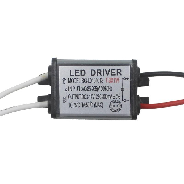 1-3W IP65 Waterdichte LED Light Driver AC85-265V DC3-43V LED Transformator Voeding Adapter voor Outdoor Led lamp/Chips