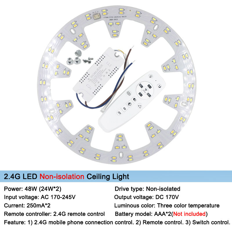Smart 2.4G vervangende lichtbron oppervlak voor afstandsbediening kroonluchter plafond led-down light Plafondlamp controller