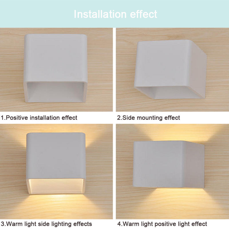 5W moderne wandkandelaar AC85-265V voor trap gang wandverlichting blaker met RGB-afstandsbediening