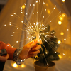 Outdoor vuurwerk koperdraad LED string 100leds waterdichte kerst fairy licht hangende decoratie verlichting aangedreven door batterij