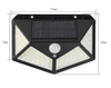 Beste Outdoor Achtertuin Tuin Trap Waterdicht IP67 Zonne-energie 4 Zijden Verlichting Wandlamp LED Bewegingssensor Led Solar Light