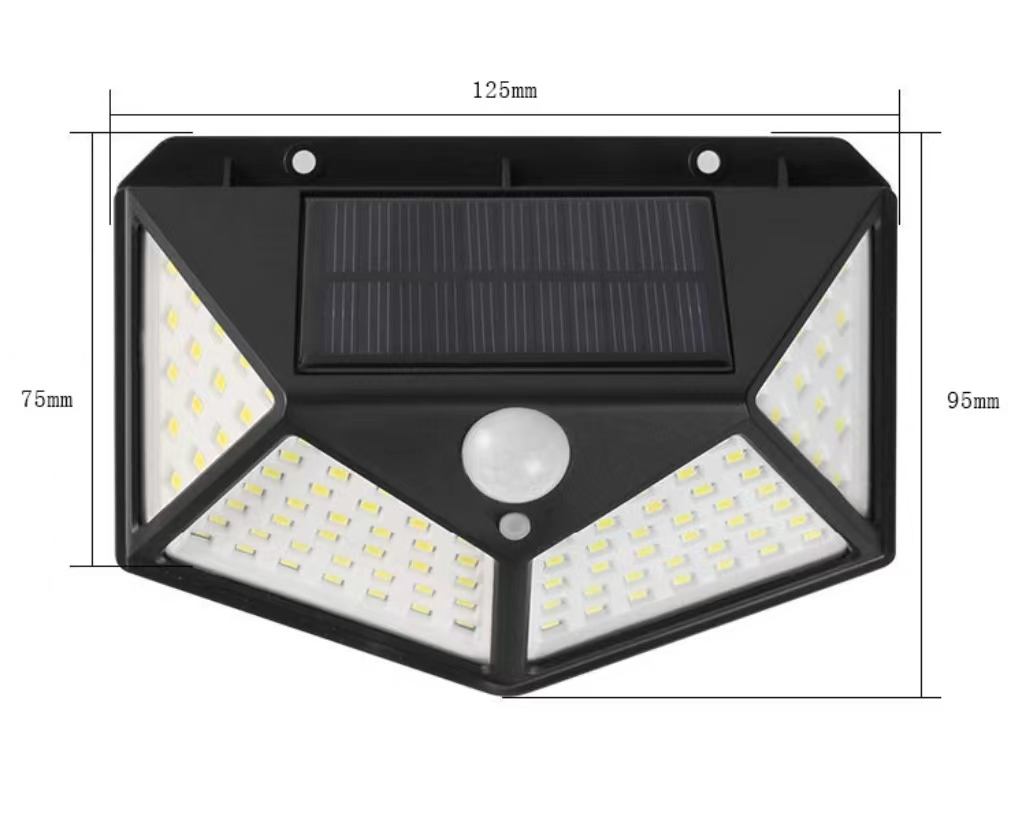 Beste Outdoor Achtertuin Tuin Trap Waterdicht IP67 Zonne-energie 4 Zijden Verlichting Wandlamp LED Bewegingssensor Led Solar Light