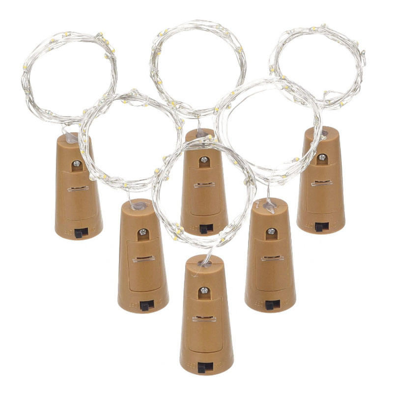 Nieuwigheid 2M 20leds LED Koper Fairy Nachtlampje Waterdicht Guirlande Lamp voor Tuin Kerst Bruiloft Decoratie Verlichting