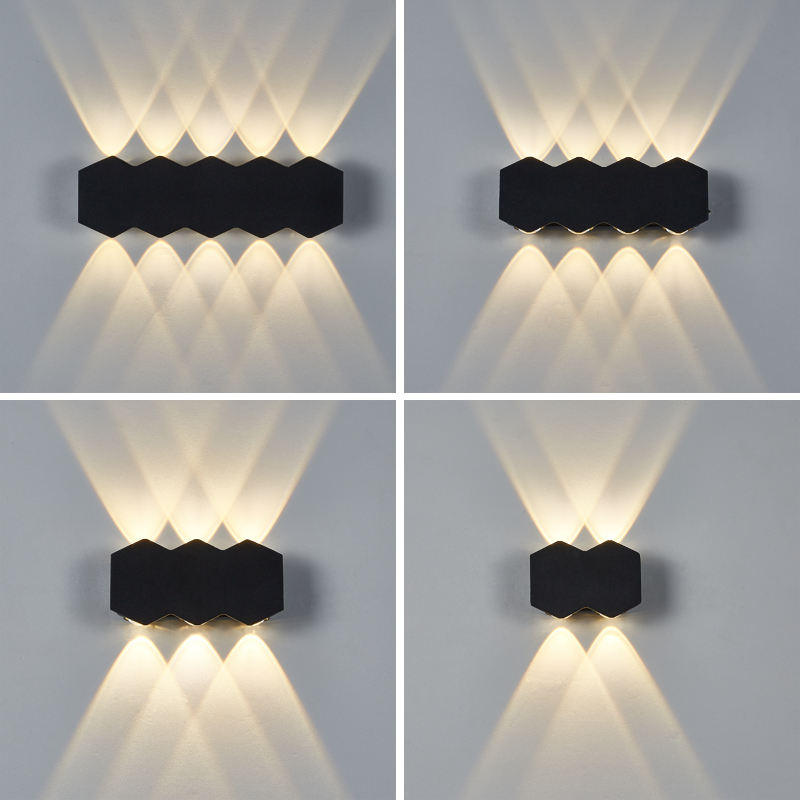 4W 6W 8W 10W Nieuwe Zwarte Waterdichte Outdoor Wandkandelaar Up En Down Lights Wandmontage Made in China Led Light Up En Down