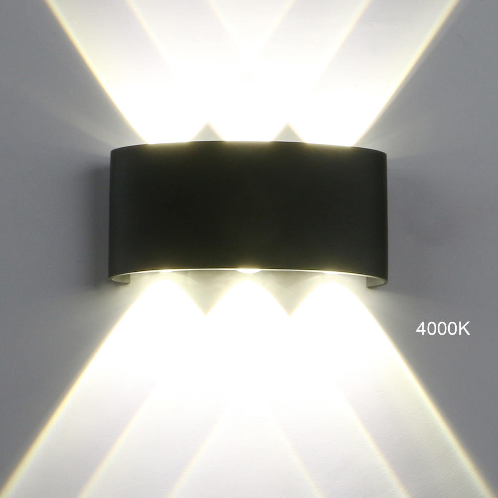 8W waterdichte buitenwandlamp COB aluminium moderne wandlamp voor in de tuin
