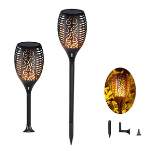 96 LED Waterdichte Flikkerende Vlam Solar Light Tuinlamp Outdoor Landschap Decoratie Tuin Gazon Licht