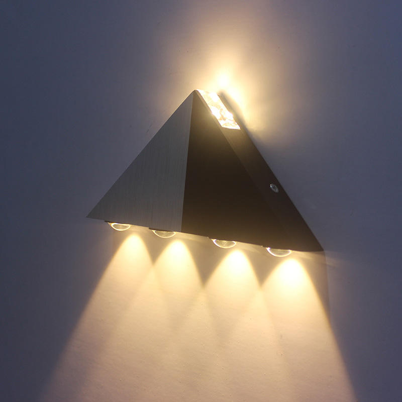 Led Driehoek Wandlamp 5W Indoor Woonkamer Wandlamp AC85-265V Aluminium Trappen Gangpad Wandlamp High Power lichten