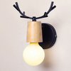 Nordic verstelbare LED Wandlampen kleurrijke cartoon Hertengewei slaapkamer leeslamp muur gemonteerde kinderkamer verlichting E27